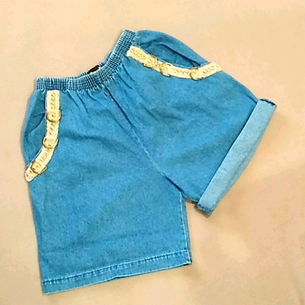 Vtg. Gepetto Bermuda flare denim short